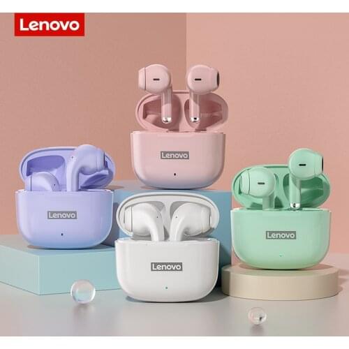 Lenovo LP40 TWS Bluetooth Earphone 9D HIFI Mini Earbuds Wireless Headphones with Mic for iPhone 13 Xiaomi Sport Game Fone