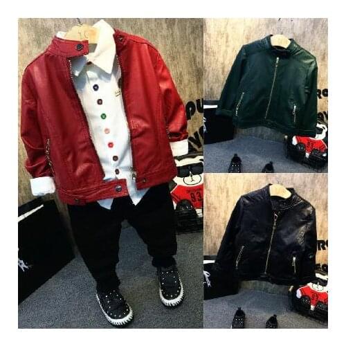 Kids Clothes Boys Suit For Toddle Children Clothing Winter Casual fashion Boys Clothes Plush leather + plus shirt + plus pants 3