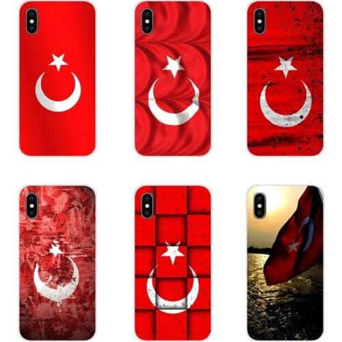For Apple iPhone X XR XS 11Pro MAX 4S 5S 5C SE 6S 7 8 Plus ipod touch 5 6 Nice Turkish Flag Accessories Phone Shell Covers