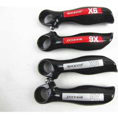 Free Shipping 1 Pair Glossy Cycling Mountain Bicycle MTB Bike Full Carbon Fiber Handlebar Bar
