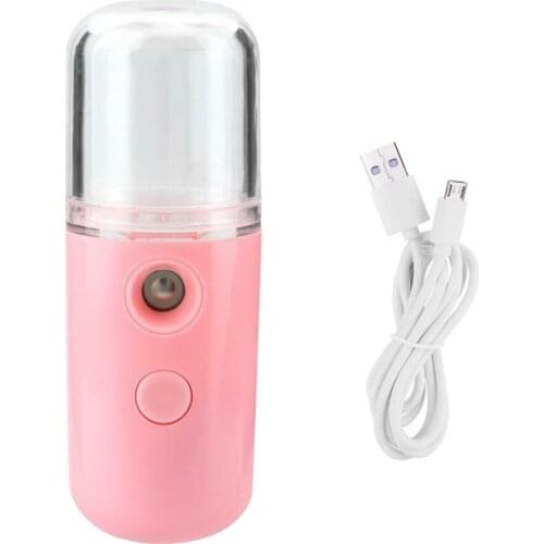 Face Electronic Vaporizer Nano Mini Facial Steamer Cooling Water Mister Portable USB Rechargable Nebulizer Face Mist Sprayer