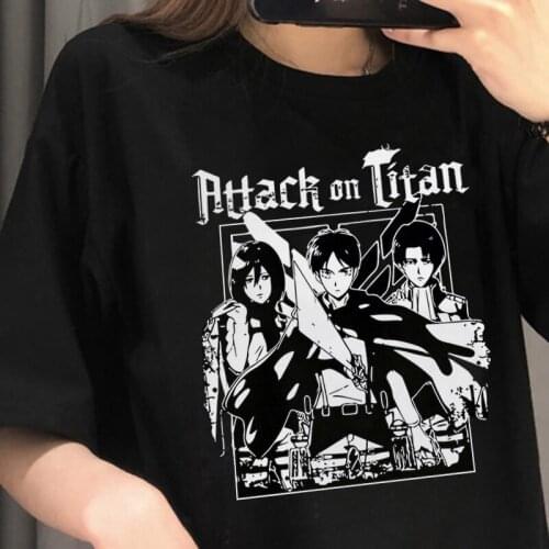 Attack on Titan AOT T-Shirt Men women T Shirt Anime Ackerman Levi Clothes Anime Tops Tees