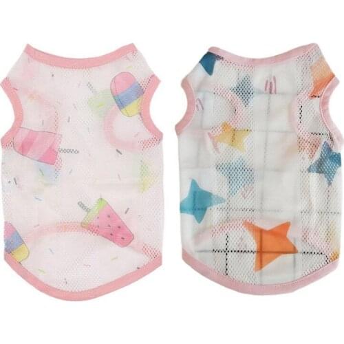 Pets Tshirt Puppy Small Dog Clothes Breathable SummerPet Cat Vest Cotton Sleeveless T Shirt Pug Apparel Costumes Dog Clothes