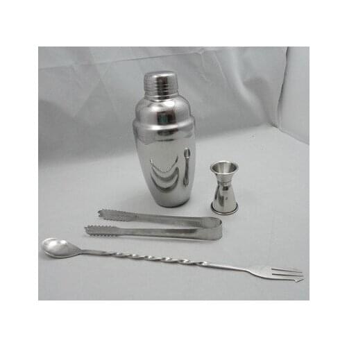 350ML Bartender cocktail shaker bar set stainless steel cocktail shaker metal pot cocktail shaker bottle