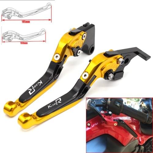 Motorcycle CNC Adjustable Foldable brake Clutch Levers for BMW K1300 R K1300R 2009 2010-2015 with Logo (K1300 R)
