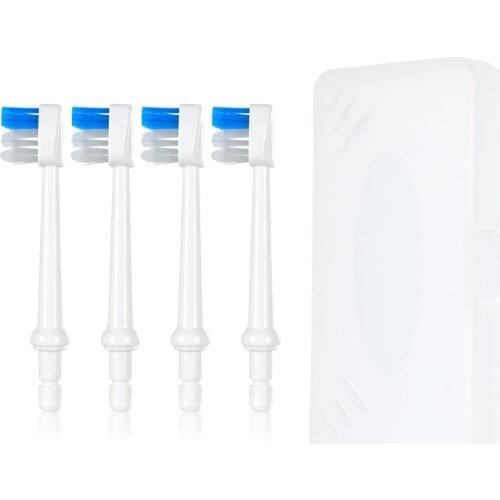 4x Replaceable Toothbrush Head Portable Dental Water Flosser Jet Tips Nozzle For Oral Irrigator Dental Water Floss Teeth Cleaner