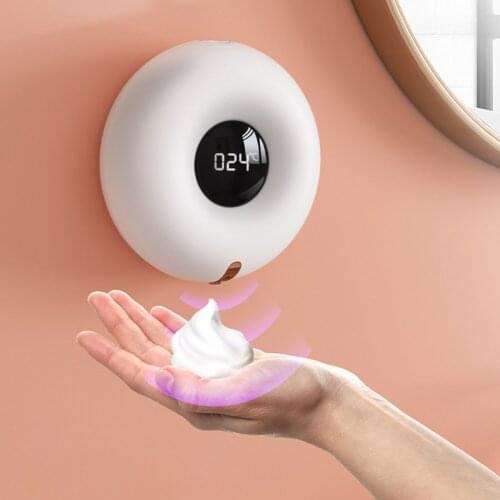 300ml Smart Soap Dispenser Wall Mounted Manual Soap Dispenser Shower Cleaner Washer Pump Hand Bottle for Kitchen Bathroom Hotel