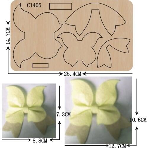 New BOW Wooden die Scrapbooking C-1405 Cutting Dies Multiple sizes
