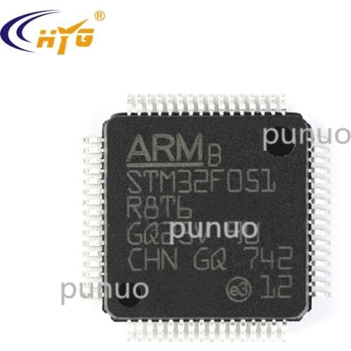 Original Authentic STM32F051R8T6 Encapsulation LQFP64 DAC Communication Interfaces ADC 11 Timers 2.0-3.6 V