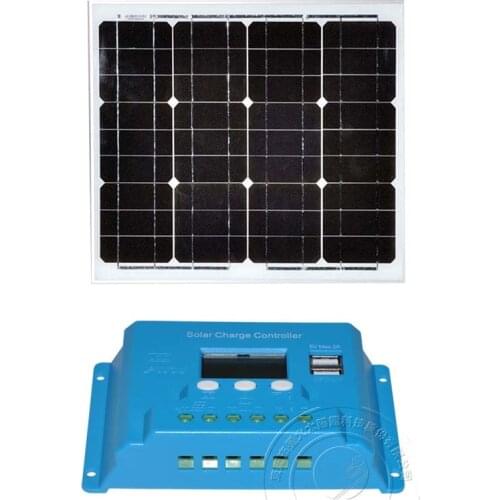 Portable Kit Solar Panel 12v 30w Solar LCD Controller 12v/24v 10A Cargador Solar Solar Light Caravan Camping Car Motorhome