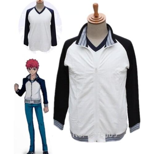 Anime Fate Stay Night Cosplay Shirou Emiya Unisex Costumes Casual Zipper Jacket Uniform Daily Clothes Coat