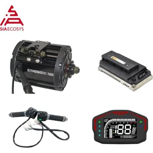 QS Motor 4000W 138 90H Mid Drive With EM72150SP sin wave controller kits for Motorcycle 72V