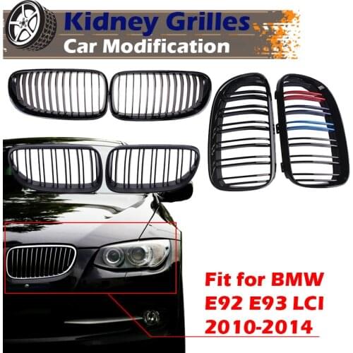 Front Bumper Kidney Grill ,Racing Grille Fit For BMW New E92 E93 LCI 2010-2014,Car Accessories Replacement Part