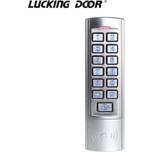 IP68 waterproof Metal Keypad standalone 13.56MHZ card reader 125KHZ RFID Access Control system Wiegand 26 2000 Users