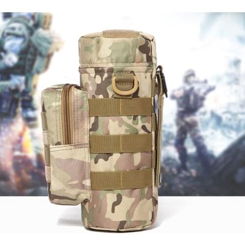 Outdoors Molle Water Bottle Pouch Tactical Gear Kettle Waist Shoulder Bag Army Climbing Hiking Camping hunting Water Bags