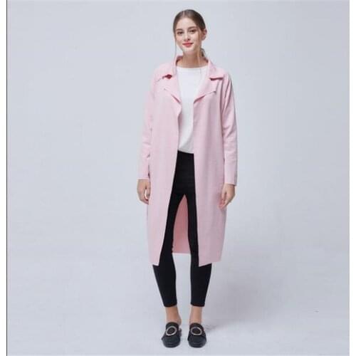 2019 Loose Plus Size solid Full Sleeve Simple Fold Patchwork Thin Type Jacket New Fashion Females Coat Vestido HC109