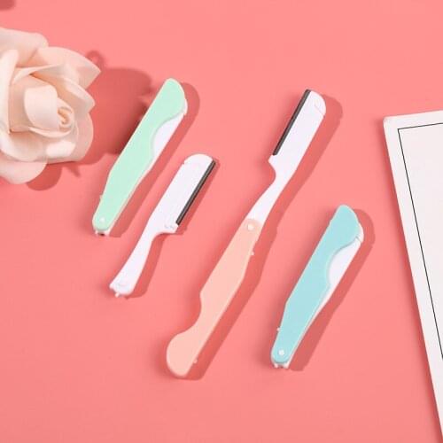 3PCS/Set Face Eyebrow Trimmer Blades Shaver Knife Foldable Shaper Shaping Razor Hair Remover For Women Body Face Beauty Tools