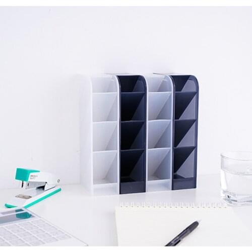 Large Capacity Desk Pen Holder Pencil Makeup Storage Box Desktop Organizer Stand Case School Office Stationery Storage Box