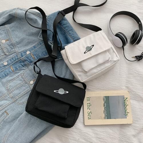 Japan Style Women Canvas Small Shoulder Bag Fashion Cloth Cell Phone Bag Crossbody Bags Casual Women Purse Female Mini Handbag