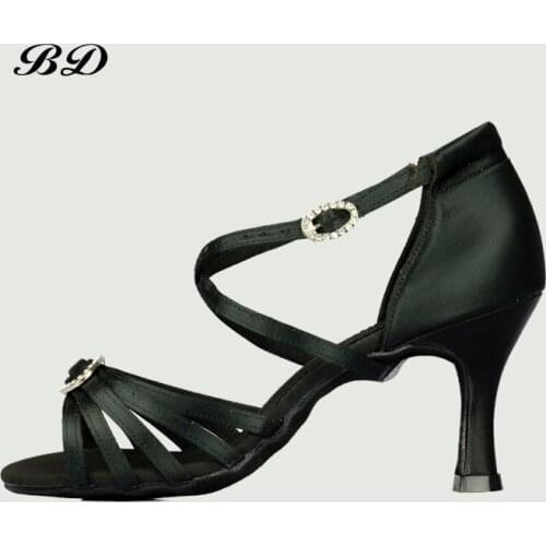 TOP BD Dance Shoes Ballroom Women Latin Shoes Woman Shoe BDDANCE 290 Authentic High-end Sprofession SHOES DANCE Diamond Buckle