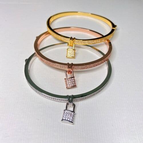 Hot Brand Classic Brand Gold Color Fashion Jewelry For Women Rose Gold Round Circle Wedding Jewelry Hot Round Beads Bangle