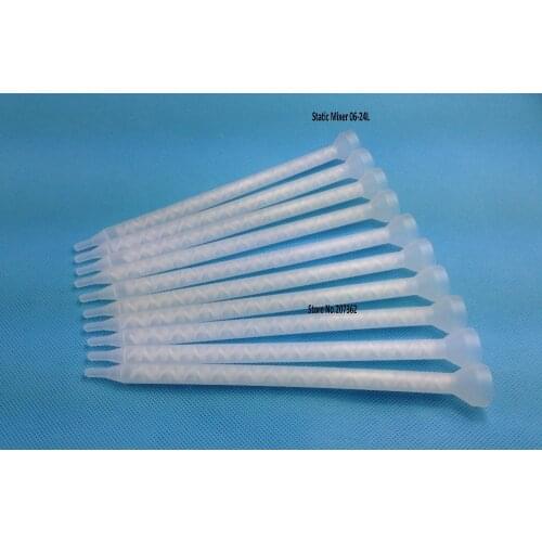 10pcs/lot MC06-24L Static Mixer Bell mouth inlet Mixing Nozzle 6mm ID x 24 EL ,For Duo Pack Epoxies Motionless Mixer