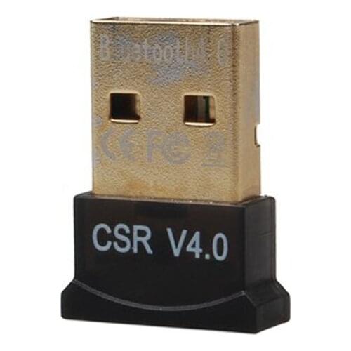 100pcs USB Bluetooth Adapter V4.0 Dual Mode Wireless Bluetooth Dongle 3Mbps Bluetooth Computer Adapter For Win 7 8 10 Vista XP