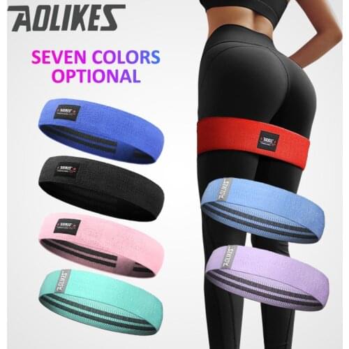 Aolikes Resistance Bands 3 Premium Exercise Loops with Non-Slip Design for Hips & Glutes, 3 Resistance Level Workout Booty