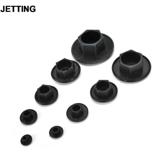 20PCS Black Hex Socket Allen Bolt Screw Nut Hexagon Head Cover Cap Protector Fasteners Screws Covers Caps M5-24