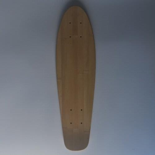 CHI YUAN 1Pcs Blank Skateboard Decks 22" X 6" Peny Skate Board Cruiser Deck ( Maple & Bamboo)