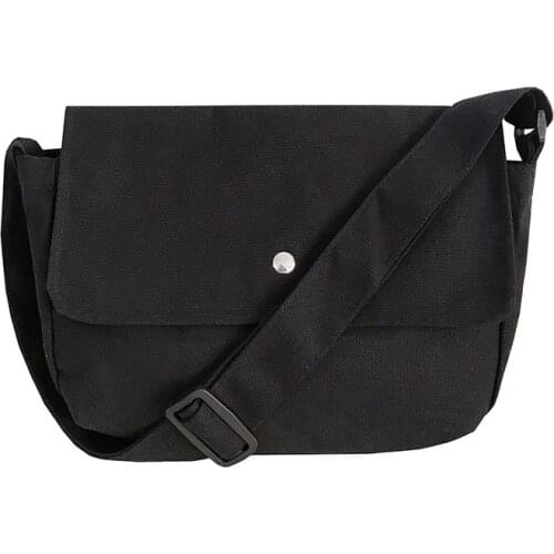 Lady Girl Student School Book Bags Canvas 2021 Female Summer Shoulder Crossbody Messenger Large Capacity Bag