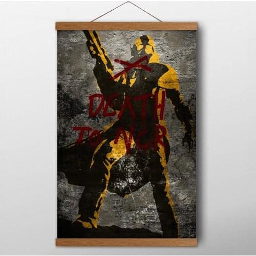 Game Fallout NCR ART Poster and Prints Canvas Wall Art Solid Wood Scrolls Painting For Living Room Decor