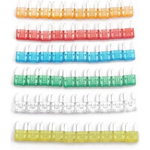 60pcs Auto Car Truck Small size Mini Blade Fuses 5A 10A 15A 20A 25/30A Assortment Mixed Kit