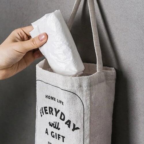 Wall-mounted Storage Dispenser Plastic Household Kitchen Storage Bag Portable Garbage Storage Bag Space Saving Grocery Bag
