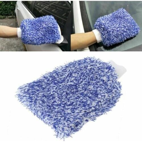 Microfiber Ultra Plush Velvet Car Wash Gloves Auto Cleaning Tool Absorbancy Glove Sponge Smoothie Glove Brush Detail Accessories