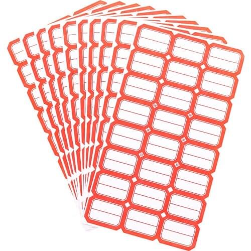 240 Pcs self-adhesive label paper sticker blank label paper label can be classified as the number 10 * 24pcs = 240pcs