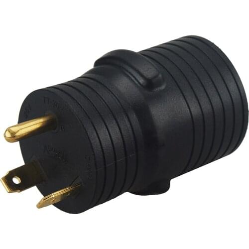 [TT-30P to 14-50R] Plugrand EV Adapter NEMA TT-30P to 14-50R Adapter TT-30 Male 30Amp to 14-50 Amp Female Power Adapter
