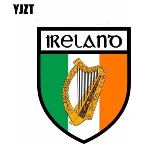YJZT 11.7CM*14.7CM Accessories Irish Royal Shield Car Sticker Styling Decal 6-0596
