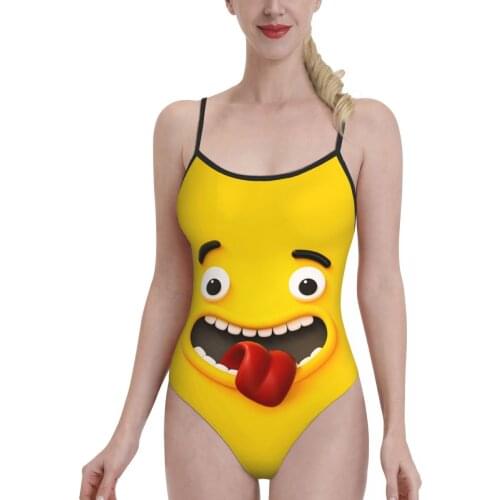Women 2021 Exotic Bikinis Face Cute Women Swimsuit One-Piece Bikini Anime Manga Chibi bathing suit SwimSuit For Women