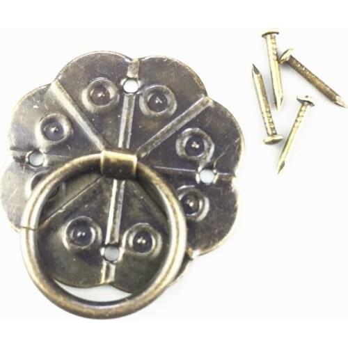 10pcs 29mm Classical Bronze Tone Quincunx Drawer Cabinet Desk Door Pull Box Handle Knobs Furniture Handles Hardware