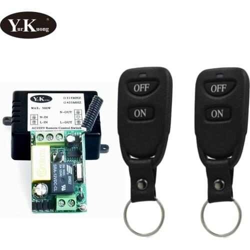 433 315 Smart Home RF Wireless Remote Control Light Switch Fan Power Remote ON OFF Mini Switch Button Black Remote Transmitter