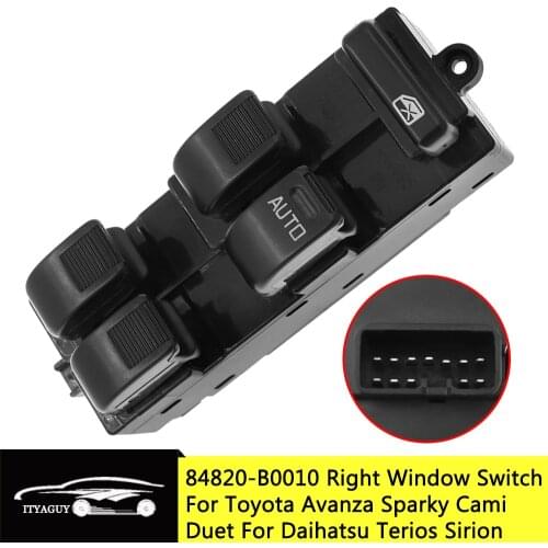 84820-B0010 Right Electric Master Window Switch Button For Toyota Avanza Sparky Cami Duet For Daihatsu Terios Sirion 84820B0010