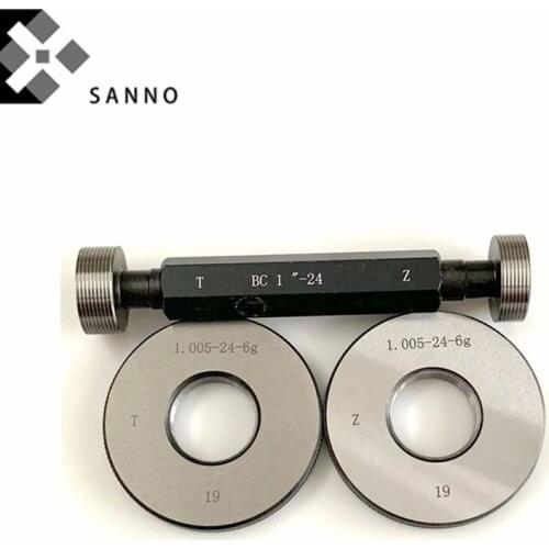 BC 1.37-24 / BC1.125-26 Screw thread plug ring gauges go-no go measuring tool Left / right thread gage for bike