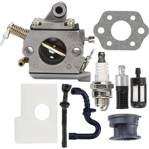 CPDD C1Q-S57A Carburetor Kit Compatible with Sthil-170 Chainsaw Engine MS 170 MS 180 017 018 ZAMA Ignition Coil Air Filter