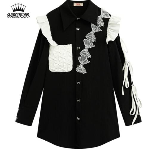 Женские рубашки в полоску CAIJEWEL China At AliExpress