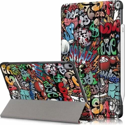 For iPad Air4 10.9 Case 2020 Magnet Slim Painted Smart For iPad Air 4 2020 A2072 A2324 A2316 A2325 Tablet Case + Film Pen