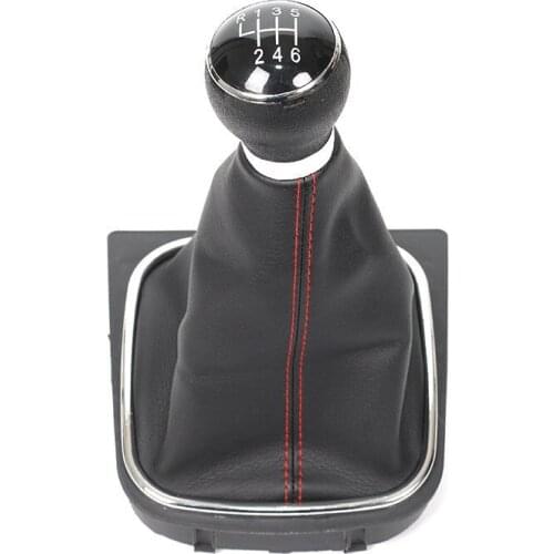 5 / 6 Speed Gear Shift Knob Lever Stick Head Handball Collar Boot Cover Case For Volkswagen VW Golf 6 MK6 / Jetta MK5 IV
