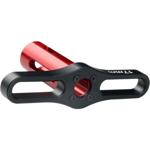 HOT Sale Parts Wheel HEX Nuts Sleeve Wrench 17mm Metal Tools 1/8 Black&Red For RC Car Boat Quadcopter Remote Control Cars