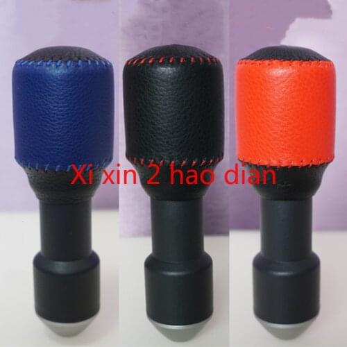 For Toyota FJ Cruiser special hand-stitched leather gear cover car decor