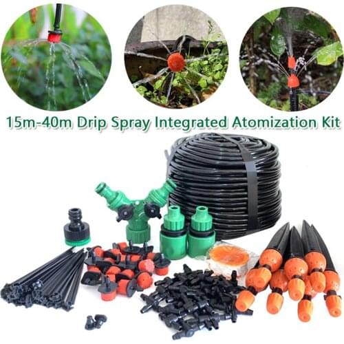 Muciakie Kit For Automatic Drip Irrigation System With Adjustable Hose And Adjustable Dripper Garden Micro-irrigation 15 To 40M
